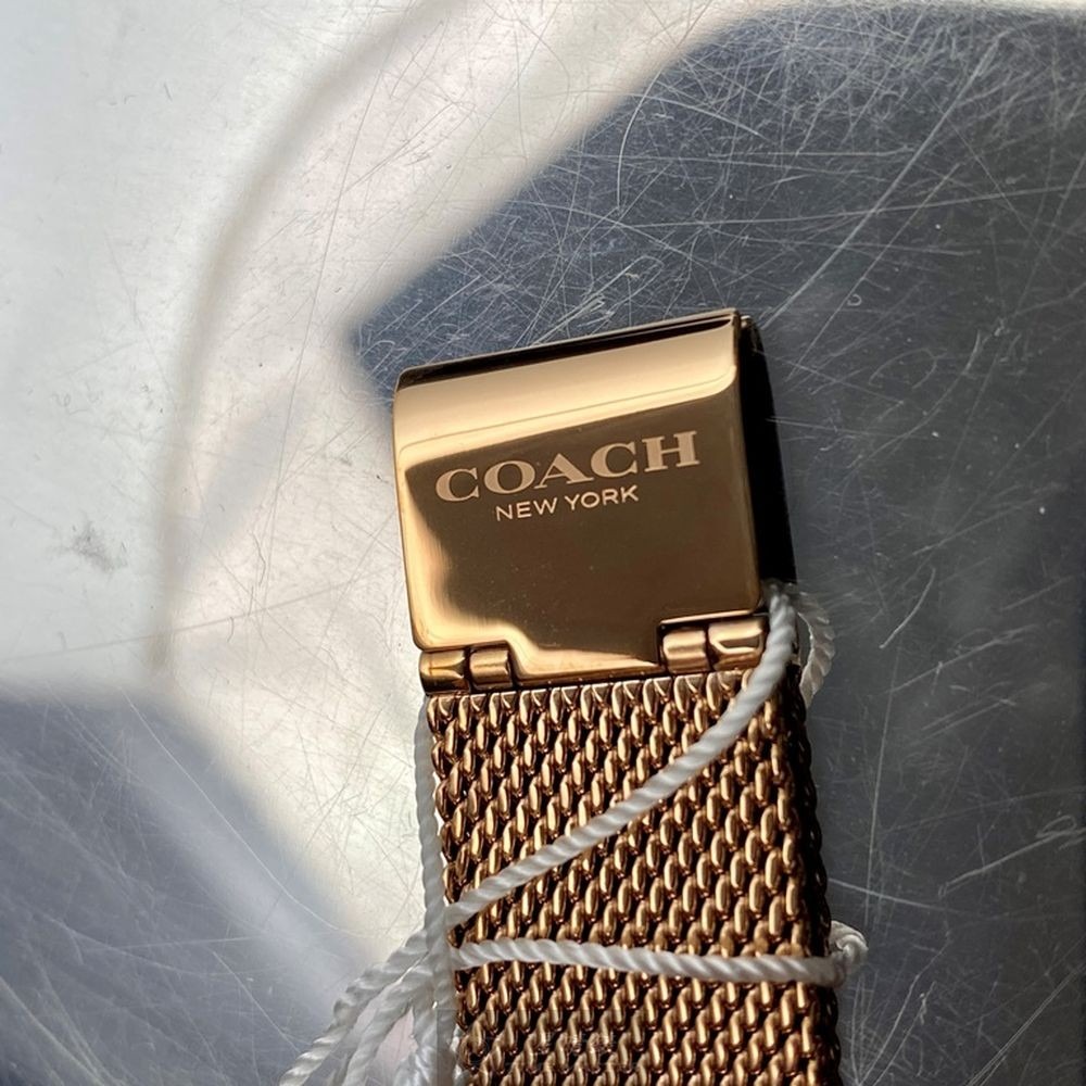 COACH:手錶,型號:CH00026,女錶32mm玫瑰金錶殼黑色錶面米蘭錶帶款-細節圖8