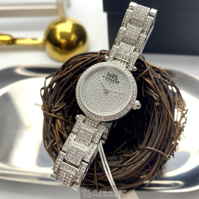 COACH:手錶,型號:CH00027,女錶26mm銀錶殼銀色錶面精鋼錶帶款