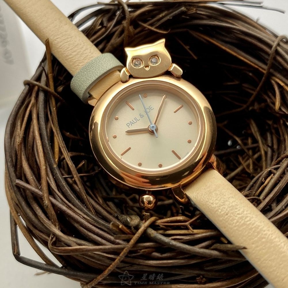 新品牌:手錶,型號:AB00009,女錶24mm金色錶殼白色錶面真皮皮革錶帶款-細節圖11