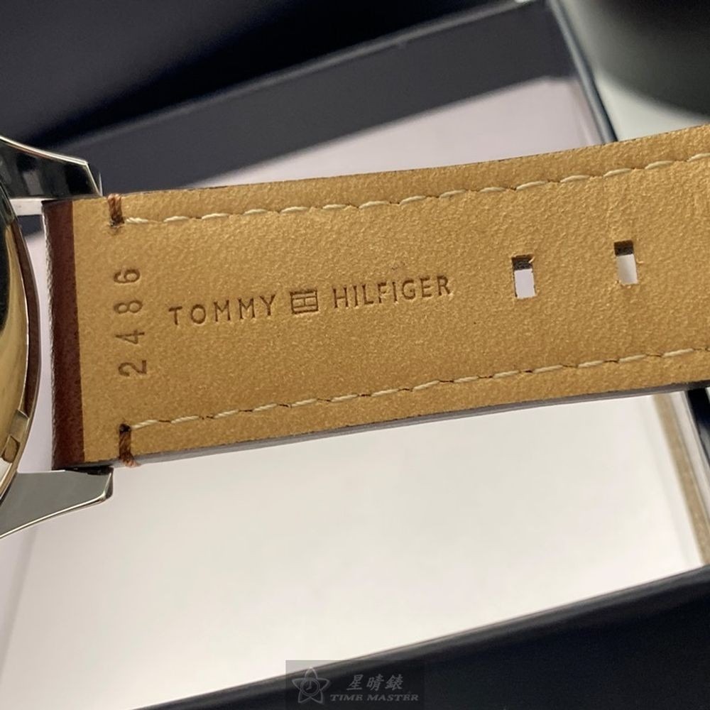 TommyHilfiger:手錶,型號:TH00025,男女通用錶44mm玫瑰金錶殼寶藍色錶面真皮皮革錶帶款-細節圖3