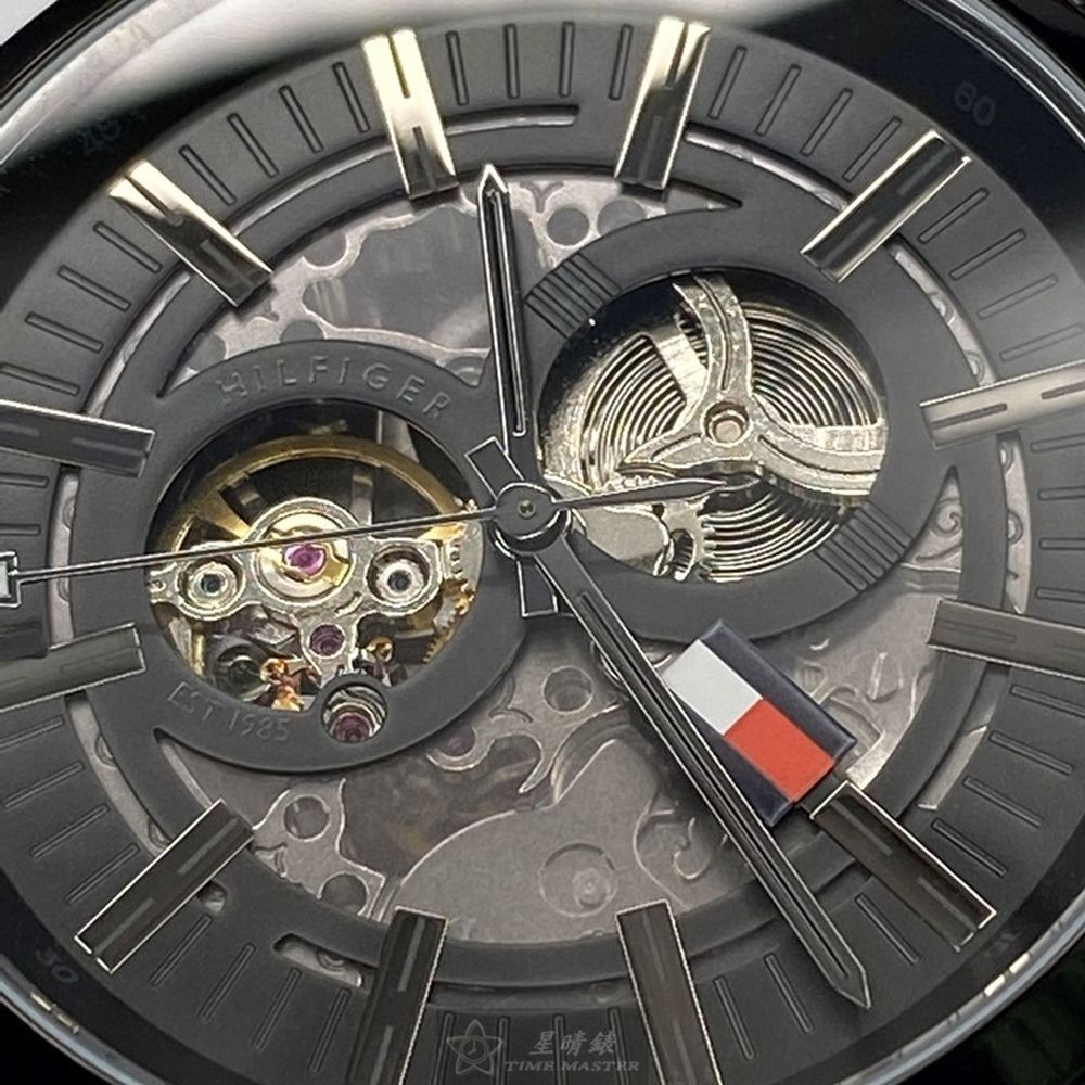 TommyHilfiger:手錶,型號:TH00030,男錶44mm黑錶殼黑色錶面米蘭錶帶款-細節圖8