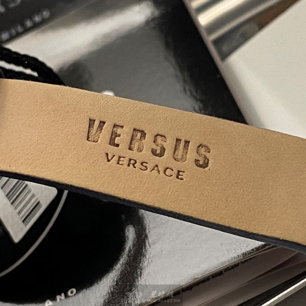 VERSUS VERSACE:手錶,型號:VV00294,女錶36mm寶藍錶殼黑色錶面真皮皮革錶帶款-細節圖6