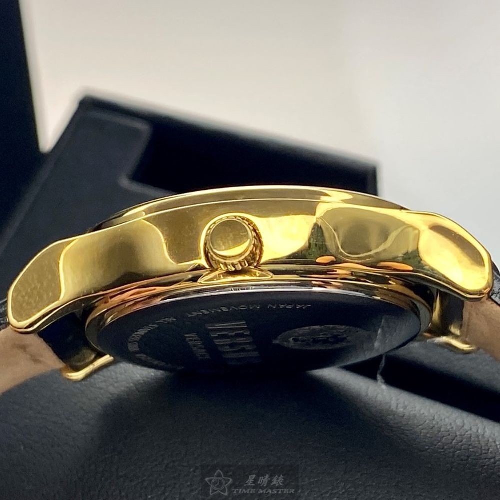 VERSUS VERSACE:手錶,型號:VV00283,女錶34mm金色錶殼黑色錶面真皮皮革錶帶款-細節圖8