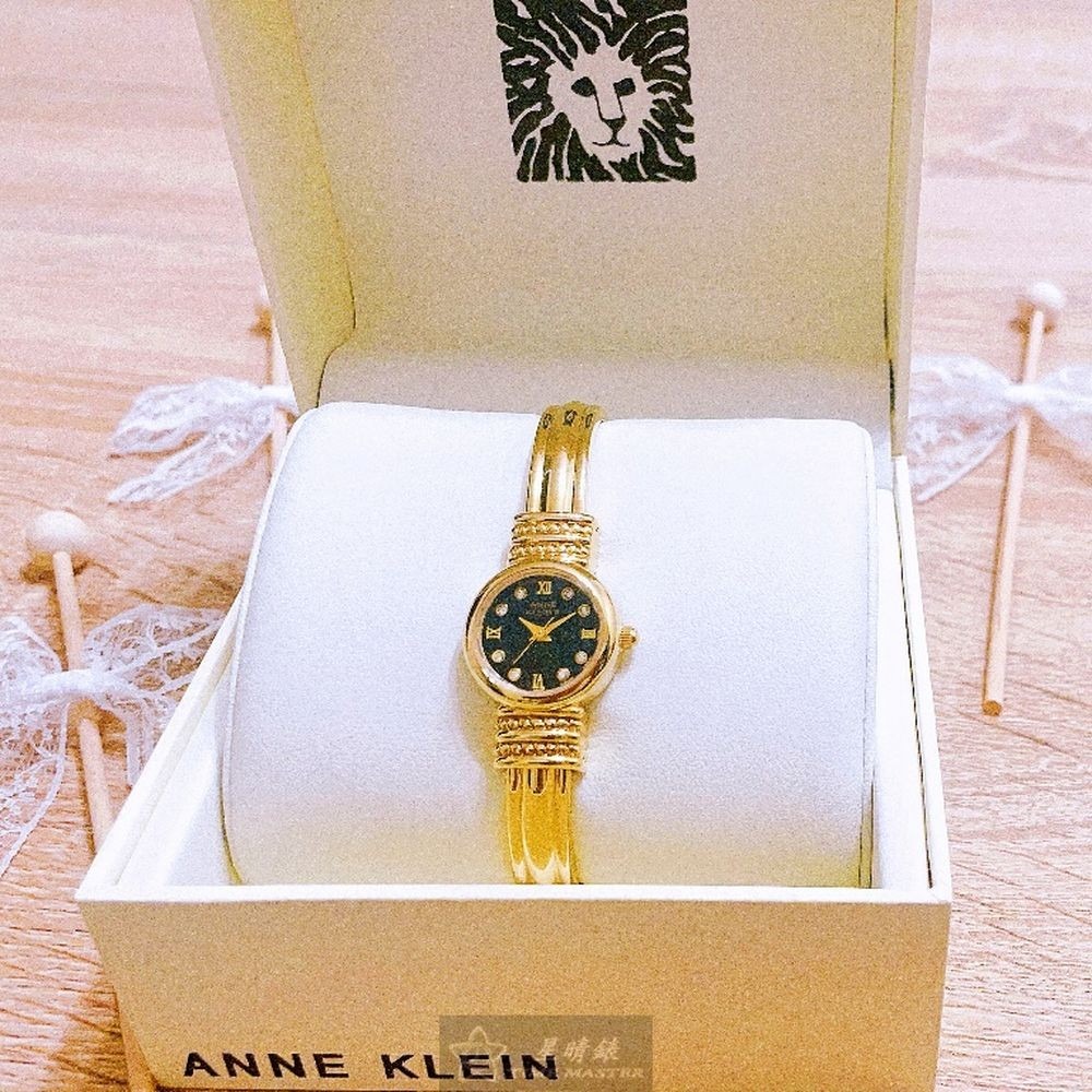 AnneKlein:手錶,型號:AN00530,女錶18mm金色錶殼黑色錶面精鋼錶帶款-細節圖6