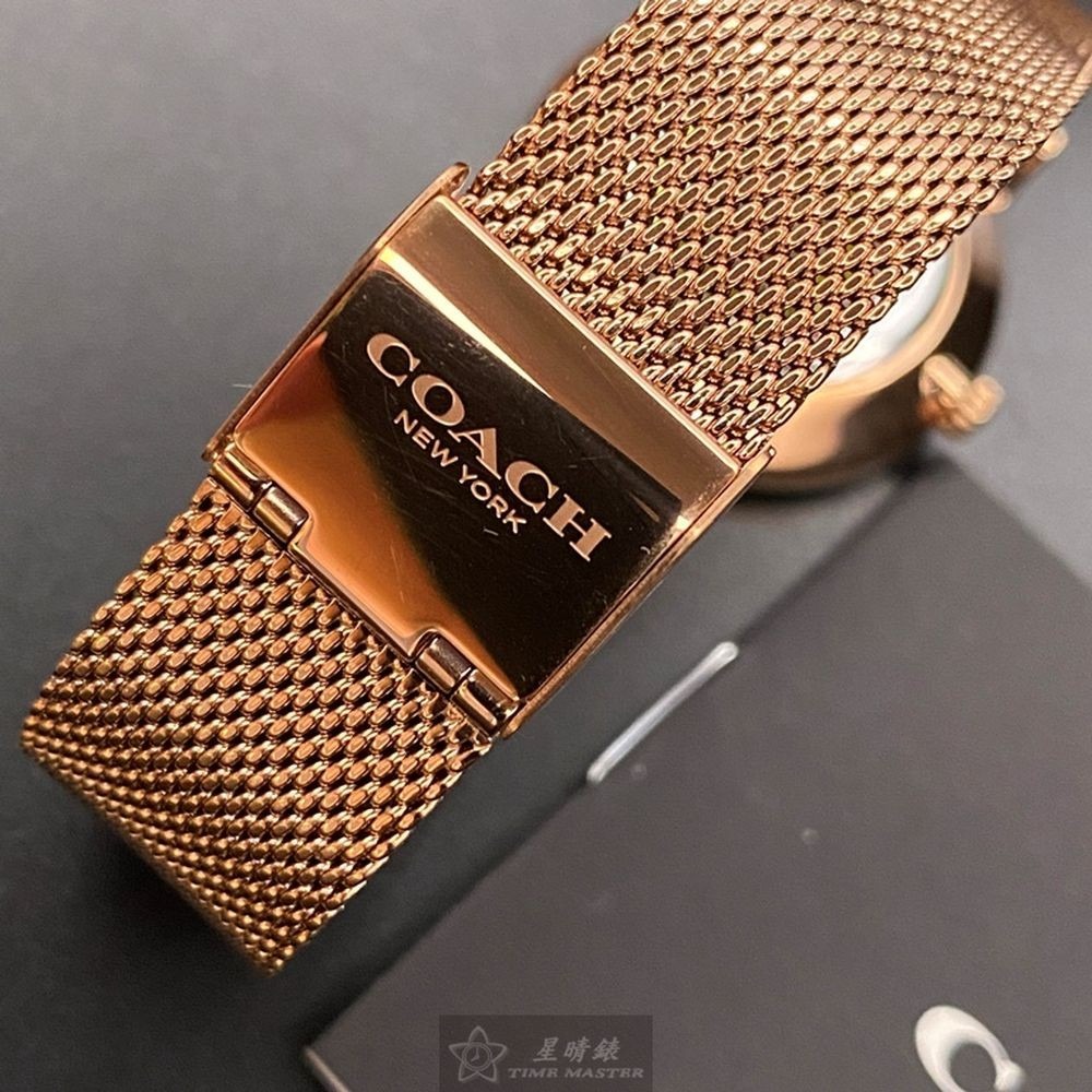 COACH:手錶,型號:CH00048,女錶32mm玫瑰金錶殼白色錶面米蘭錶帶款-細節圖3