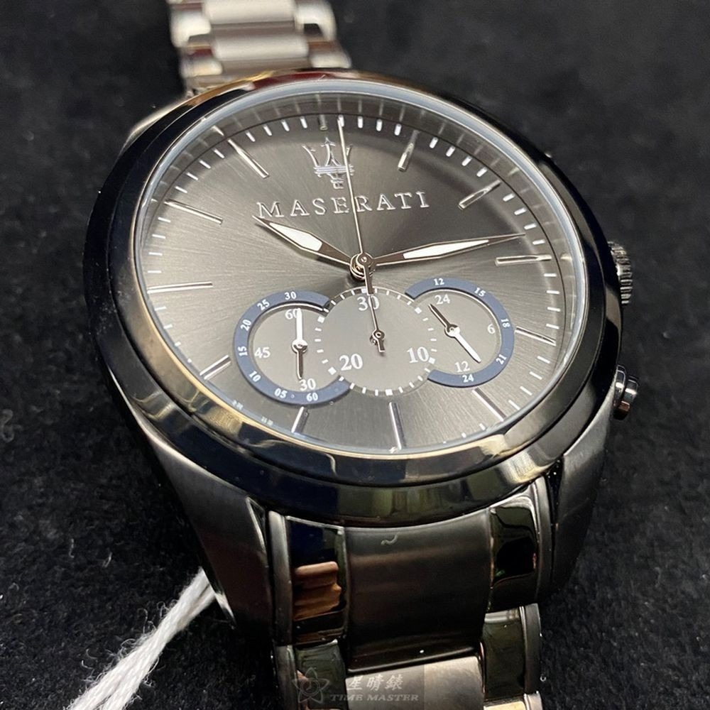 MASERATI:手錶,型號:R8873612002,男錶46mm黑錶殼黑色錶面精鋼錶帶款-細節圖5