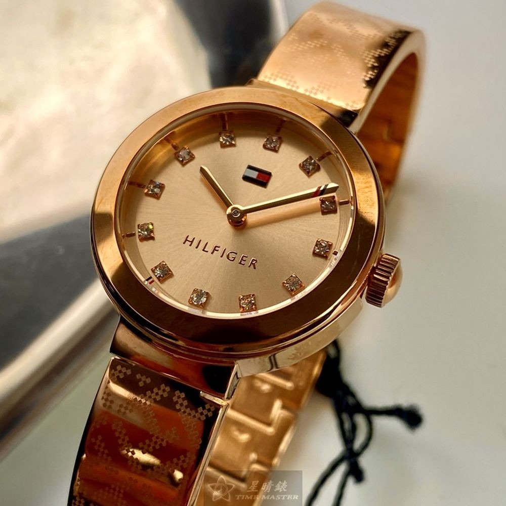 TommyHilfiger:手錶,型號:TH00038,女錶28mm玫瑰金錶殼玫瑰金色錶面精鋼錶帶款-細節圖7