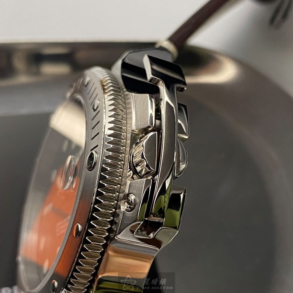GiorgioFedon1919:手錶,型號:GF00042,男錶44mm銀錶殼黑色錶面真皮皮革錶帶款-細節圖7