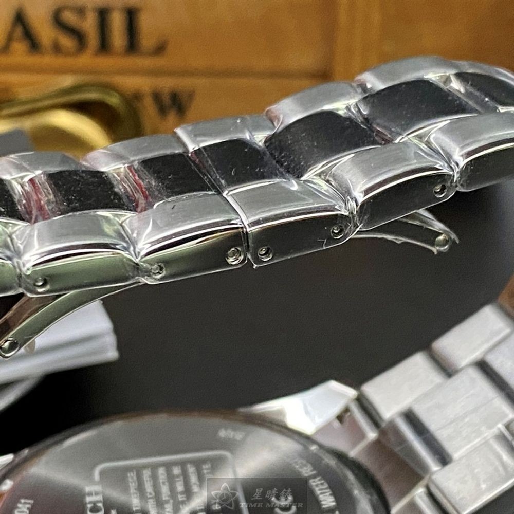 COACH:手錶,型號:CH00062,男錶44mm紅黑色錶殼黑色錶面精鋼錶帶款-細節圖5