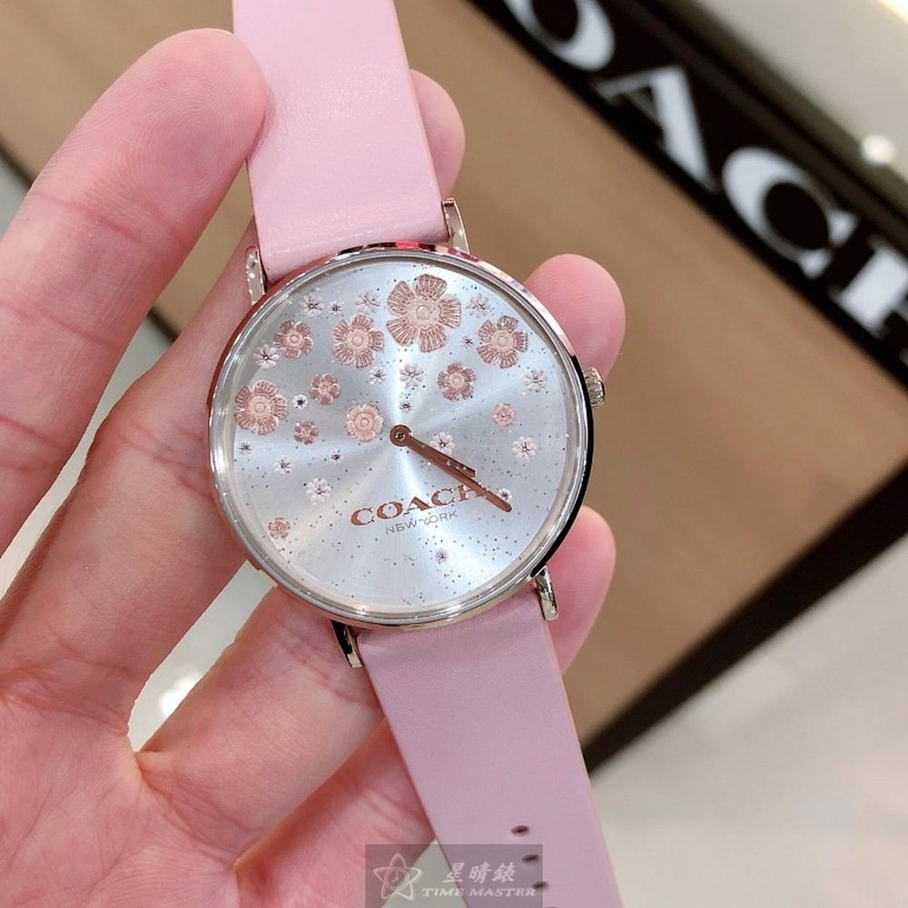 COACH:手錶,型號:CH00079,女錶36mm玫瑰金錶殼白色錶面真皮皮革錶帶款-細節圖5