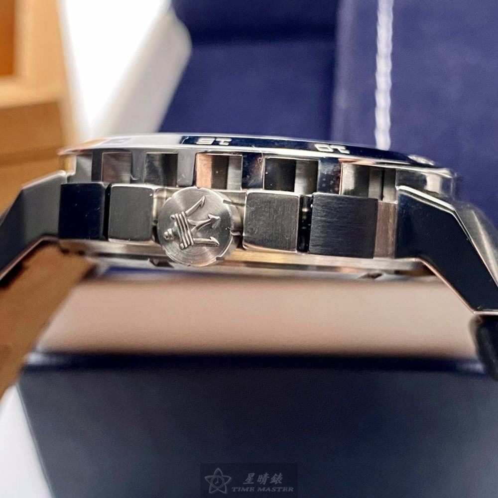 MASERATI:手錶,型號:R8871619004,男女通用錶46mm銀錶殼黑色錶面真皮皮革錶帶款-細節圖4