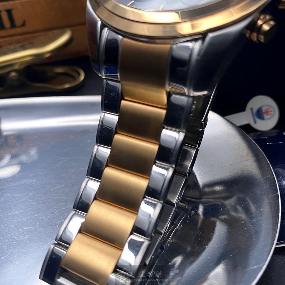 MASERATI:手錶,型號:R8873612003,男錶46mm玫瑰金錶殼古銅色錶面精鋼錶帶款-細節圖5