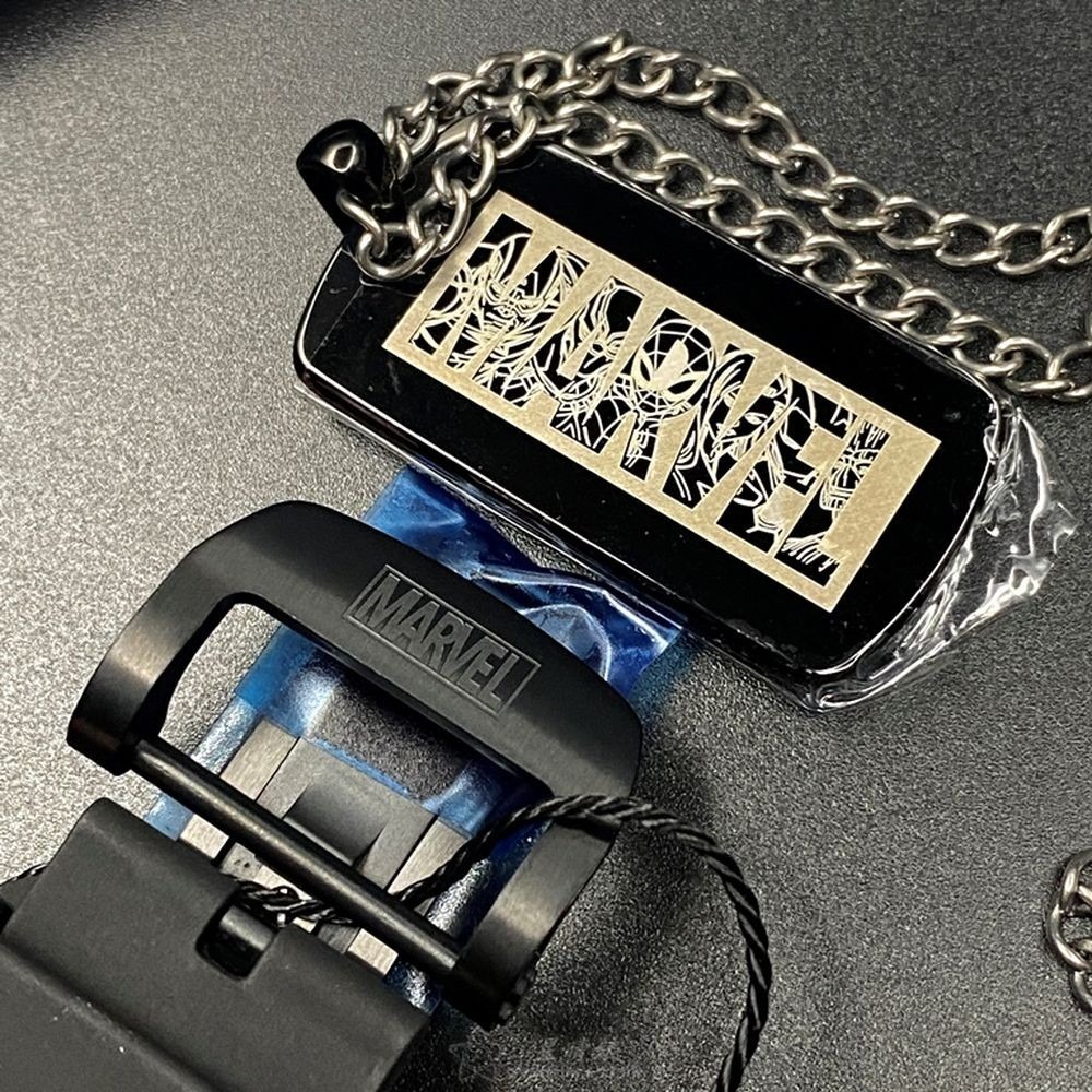 MARVEL:手錶,型號:MARV002,男錶44mm, 50mm黑錶殼雙面機械鏤空錶面矽膠錶帶款-細節圖8