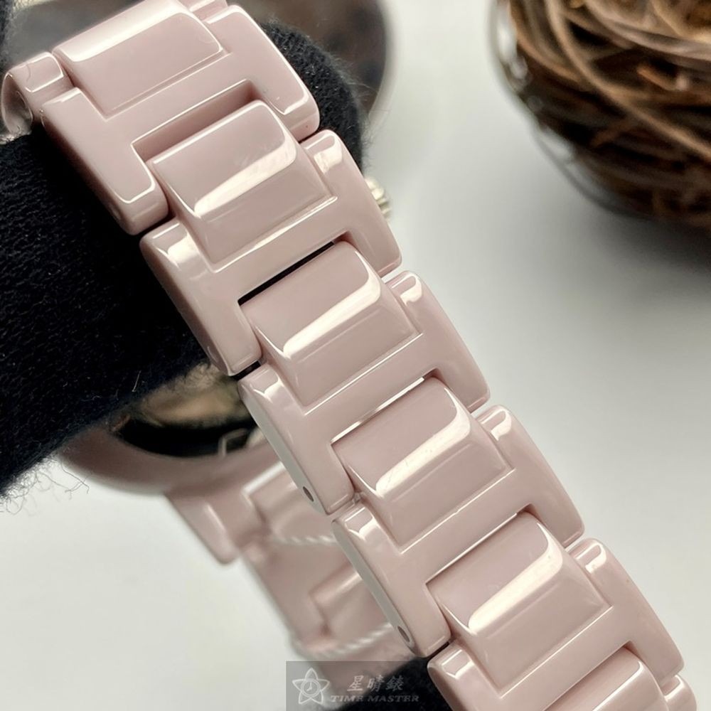 COACH:手錶,型號:CH00107,女錶36mm粉紅錶殼粉紅錶面陶瓷錶帶款-細節圖8