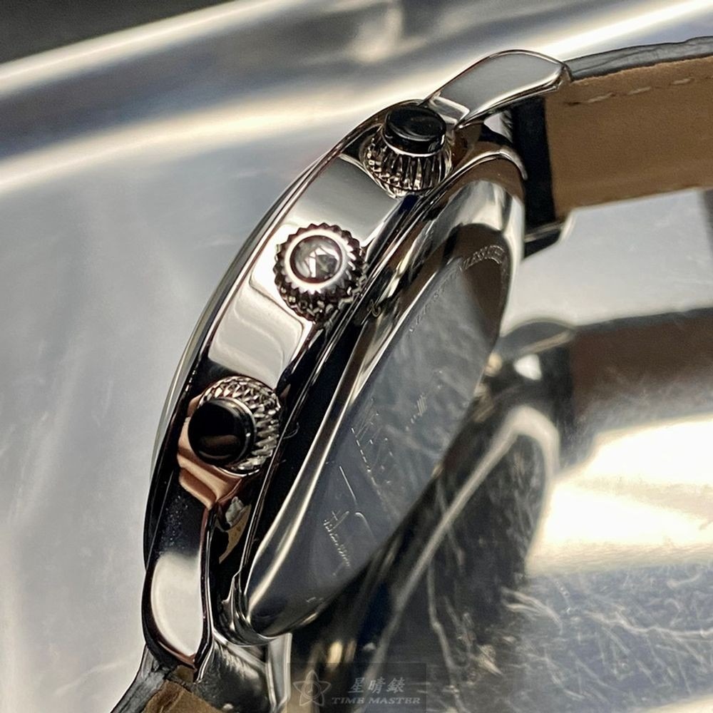 MASERATI:手錶,型號:R8871625006,男女通用錶42mm銀錶殼米黃色錶面真皮皮革錶帶款-細節圖6