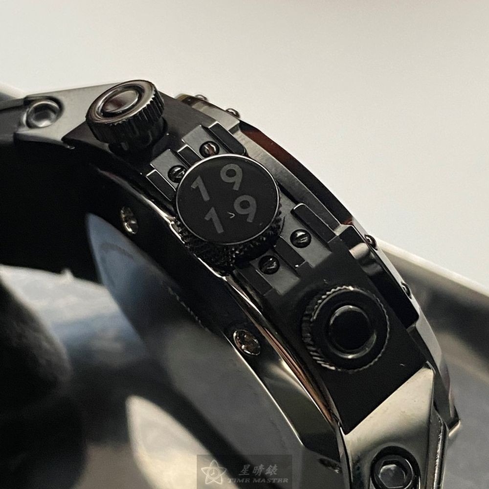 GiorgioFedon1919:手錶,型號:GF00083,男錶46mm黑錶殼黑色錶面矽膠錶帶款-細節圖7