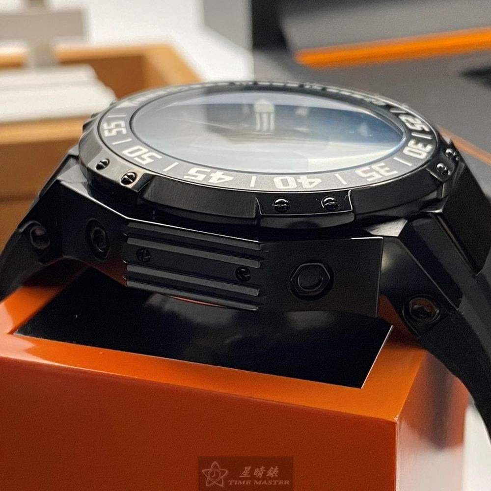 GiorgioFedon1919:手錶,型號:GF00083,男錶46mm黑錶殼黑色錶面矽膠錶帶款-細節圖9