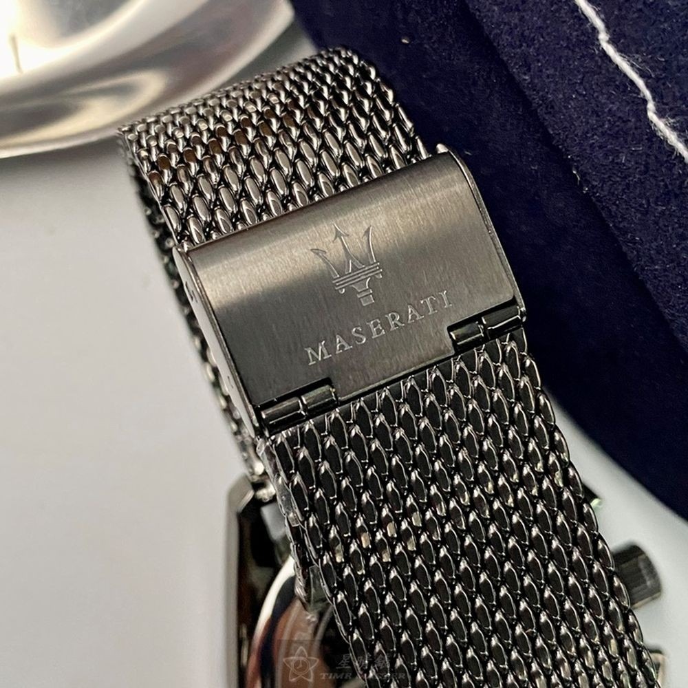 MASERATI:手錶,型號:R8873612009,男錶46mm寶藍錶殼寶藍色錶面米蘭錶帶款-細節圖8