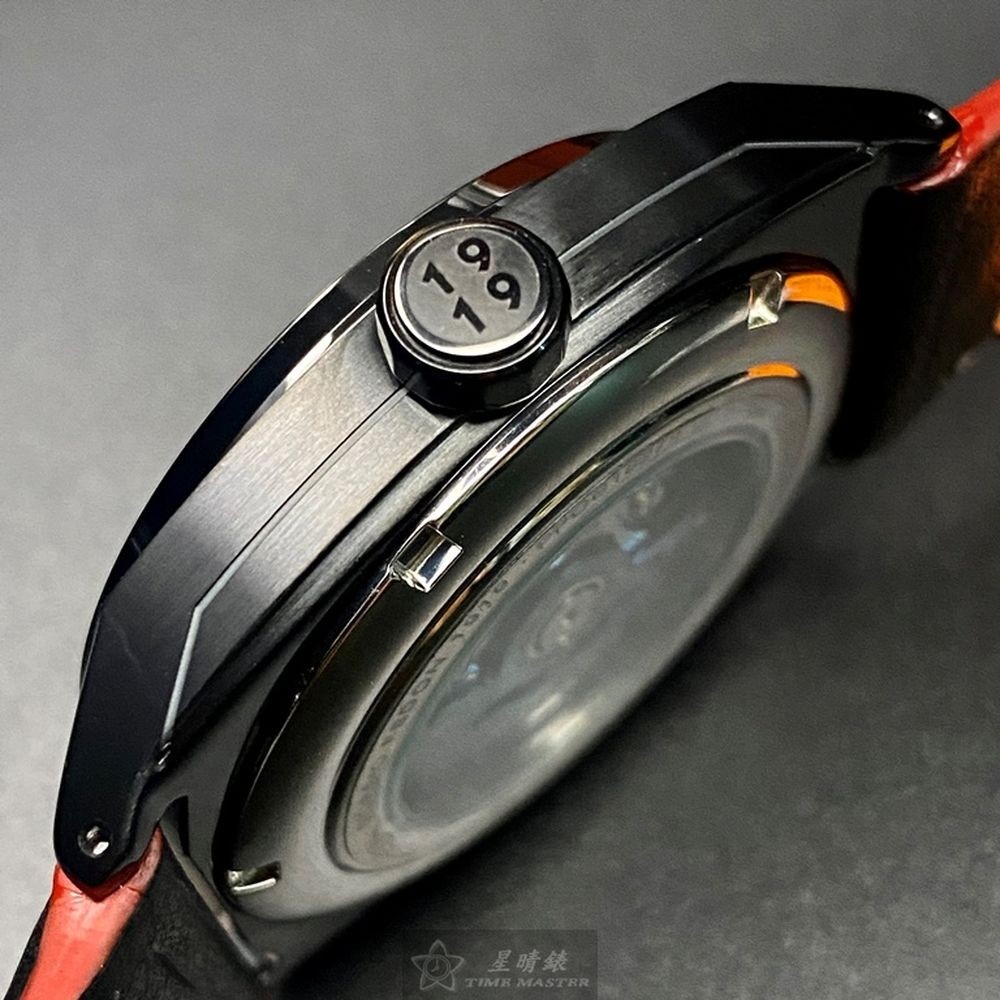 GiorgioFedon1919:手錶,型號:GF00088,男錶42mm黑錶殼黑色錶面真皮皮革錶帶款-細節圖8