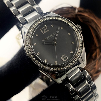 COACH:手錶,型號:CH00131,女錶28mm黑錶殼黑色錶面陶瓷錶帶款