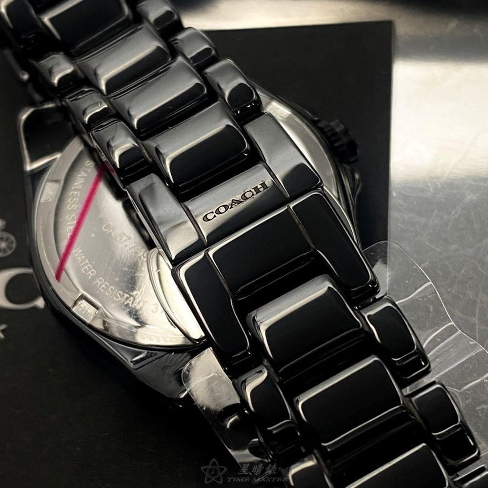 COACH:手錶,型號:CH00131,女錶28mm黑錶殼黑色錶面陶瓷錶帶款-細節圖4