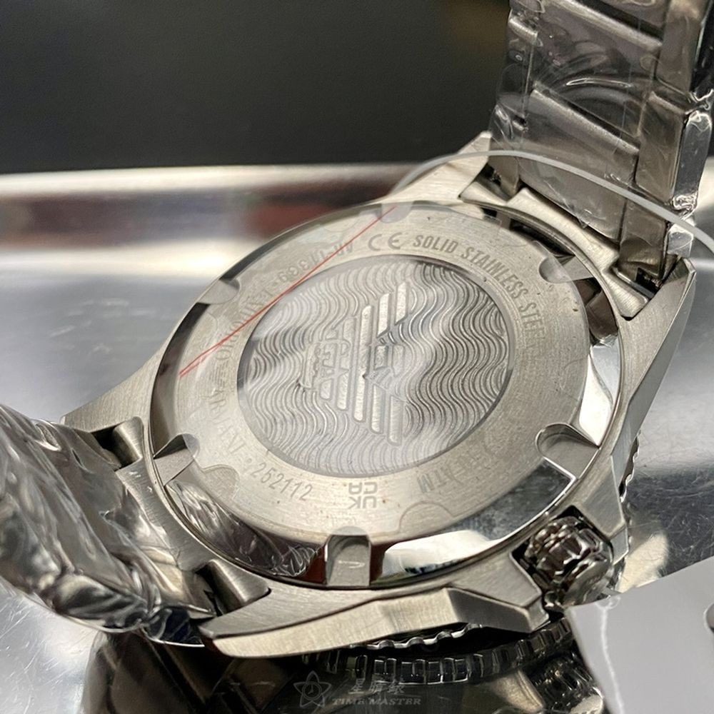 ARMANI:手錶,型號:AR00020,男錶42mm寶藍錶殼寶藍色錶面精鋼錶帶款-細節圖5