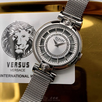 VERSUS VERSACE:手錶,型號:VV00020,女錶36mm銀錶殼銀色錶面米蘭錶帶款