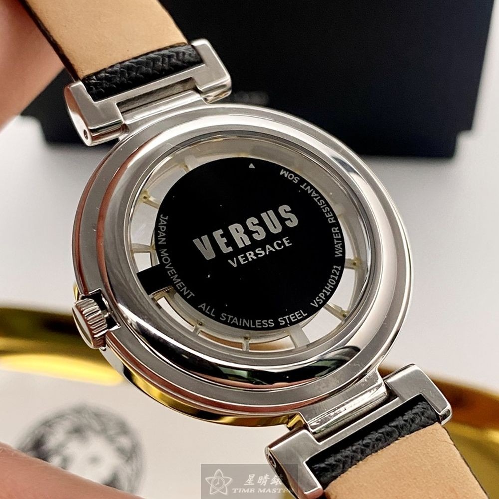 VERSUS VERSACE:手錶,型號:VV00017,女錶36mm銀錶殼銀色錶面真皮皮革錶帶款-細節圖5