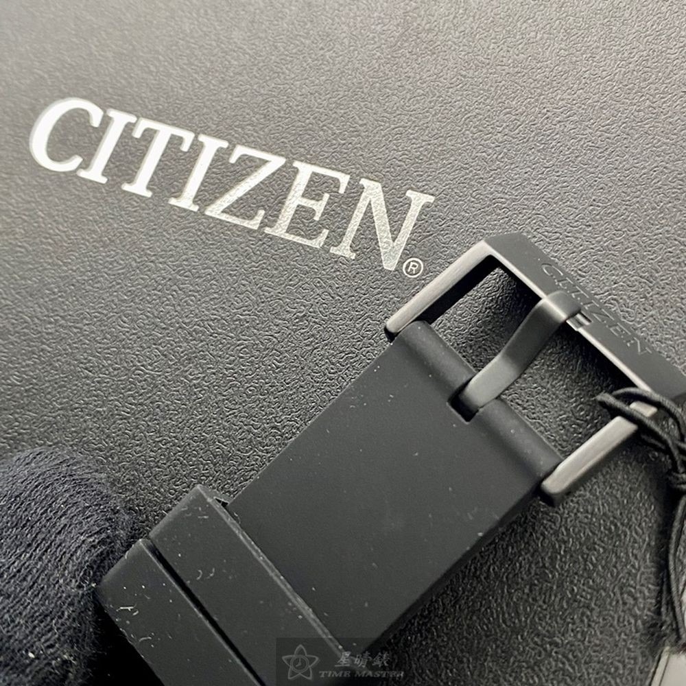 CITIZEN:手錶,型號:CI00013,男錶44mm黑錶殼黑色錶面矽膠錶帶款-細節圖6
