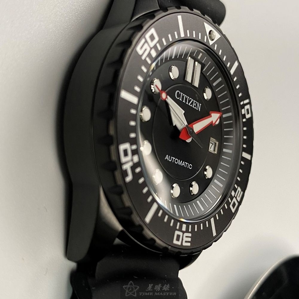 CITIZEN:手錶,型號:CI00013,男錶44mm黑錶殼黑色錶面矽膠錶帶款-細節圖9
