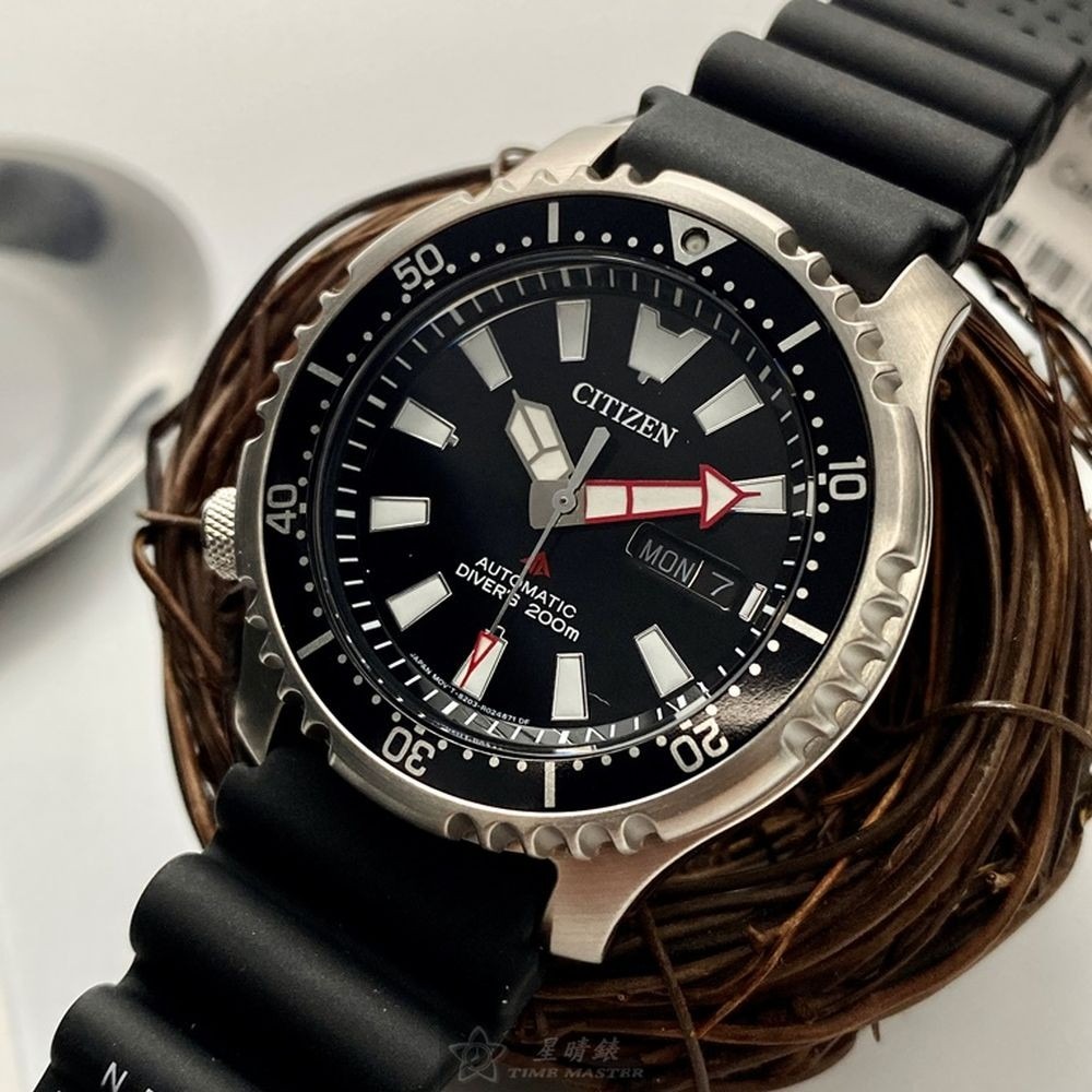 CITIZEN:手錶,型號:CI00015,男錶42mm銀錶殼黑色錶面矽膠錶帶款-細節圖2