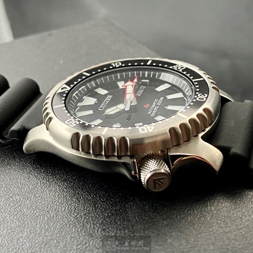 CITIZEN:手錶,型號:CI00015,男錶42mm銀錶殼黑色錶面矽膠錶帶款-細節圖6