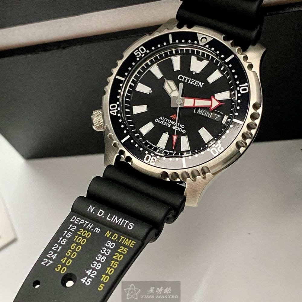 CITIZEN:手錶,型號:CI00015,男錶42mm銀錶殼黑色錶面矽膠錶帶款-細節圖7