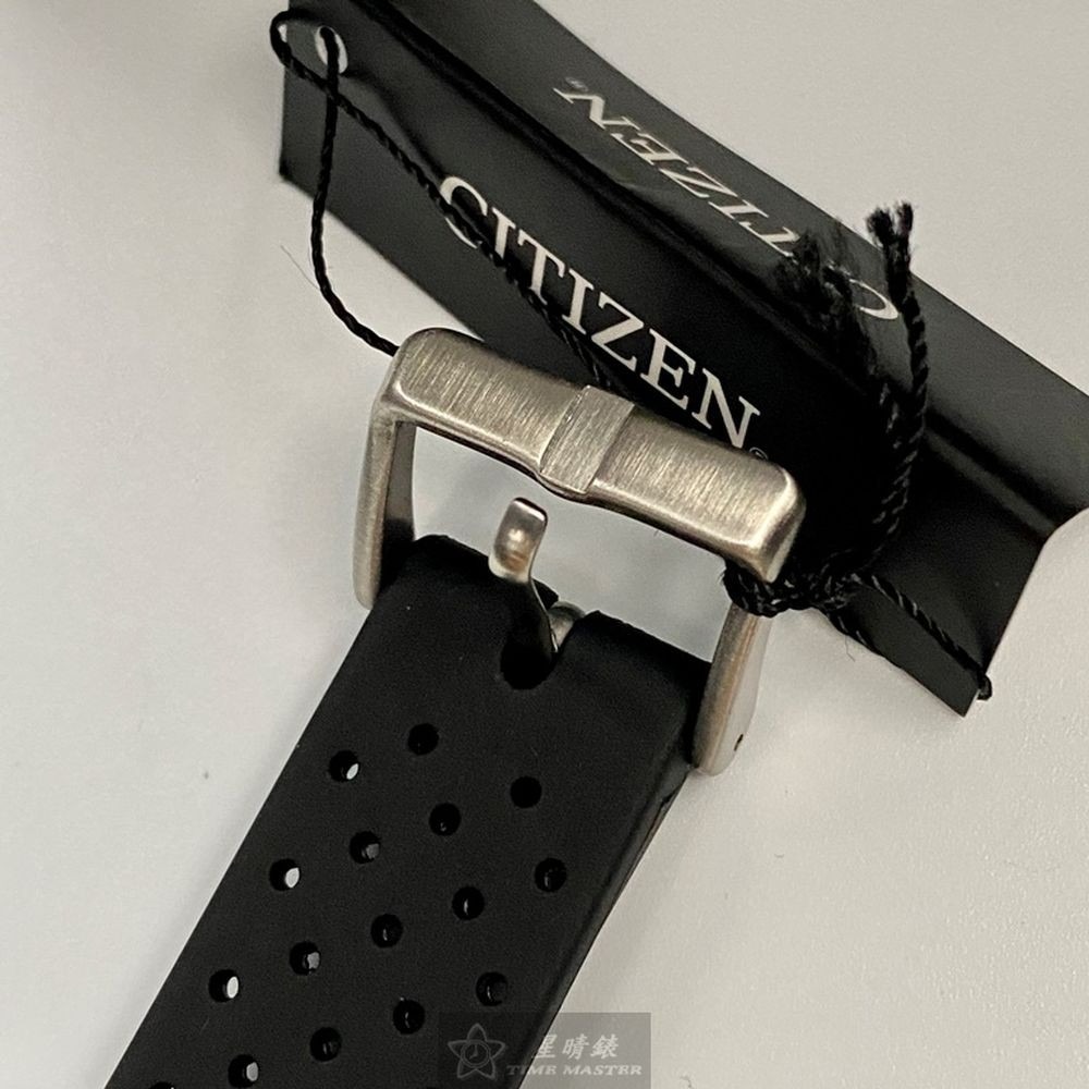 CITIZEN:手錶,型號:CI00015,男錶42mm銀錶殼黑色錶面矽膠錶帶款-細節圖8