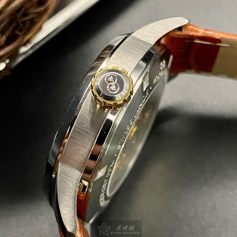 WAKMANN:手錶,型號:WA00026,男女通用錶40mm銀錶殼銀白色錶面真皮皮革錶帶款-細節圖6