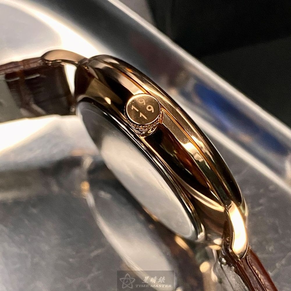 GiorgioFedon1919:手錶,型號:GF00108,男女通用錶42mm玫瑰金錶殼寶藍色錶面真皮皮革錶帶款-細節圖4