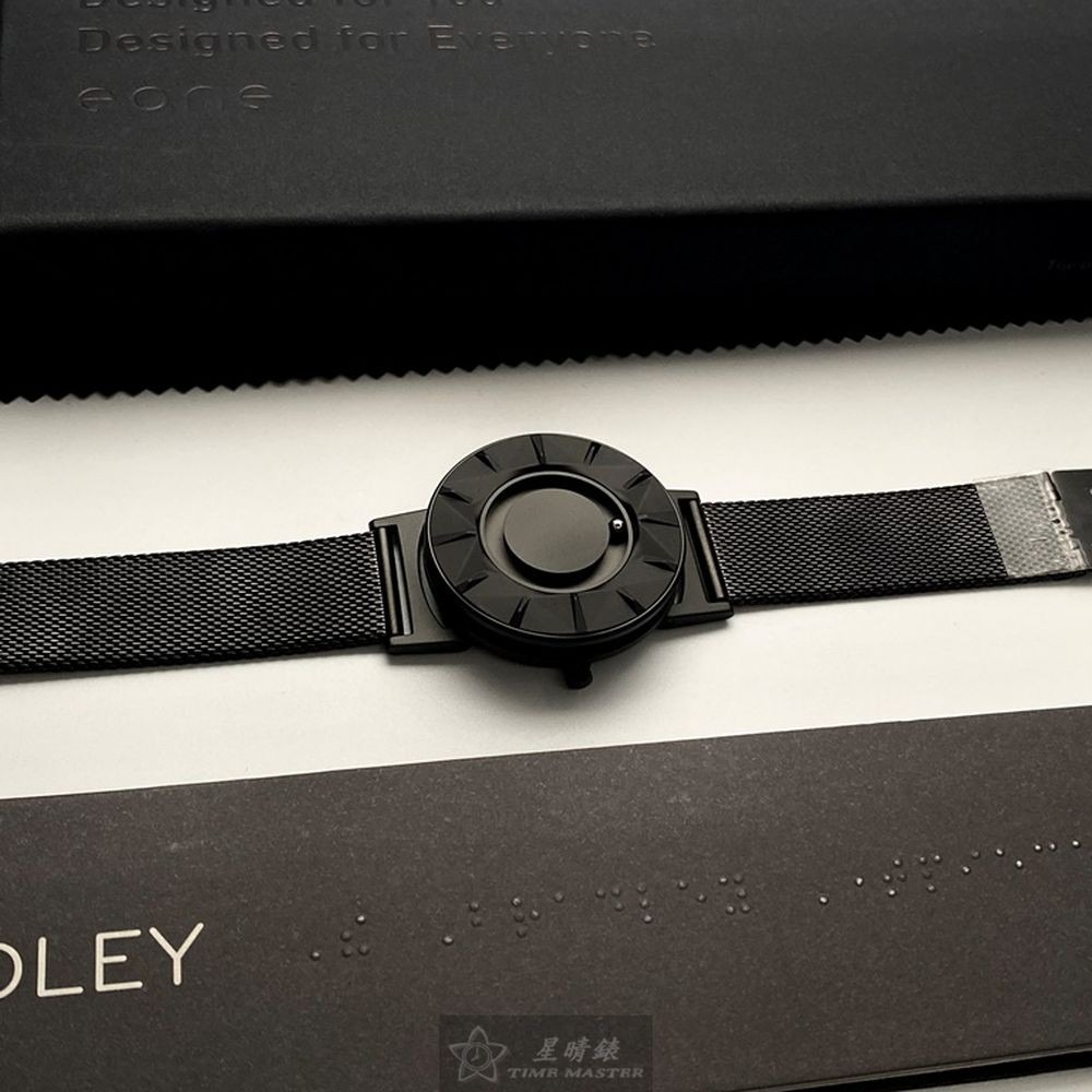 EONE:手錶,型號:EO00002,男女通用錶40mm黑錶殼黑色錶面米蘭錶帶款-細節圖3