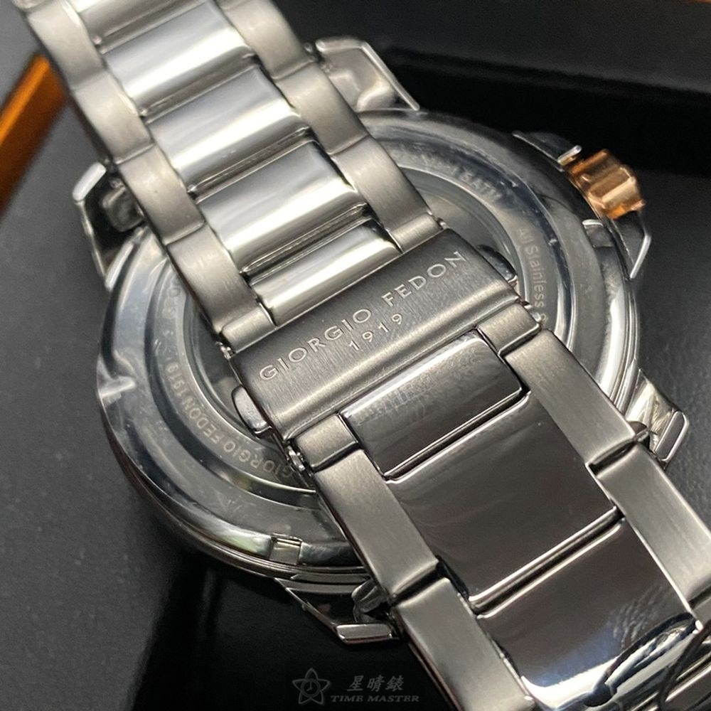 GiorgioFedon1919:手錶,型號:GF00113,男錶46mm銀錶殼銀白色錶面精鋼錶帶款-細節圖4