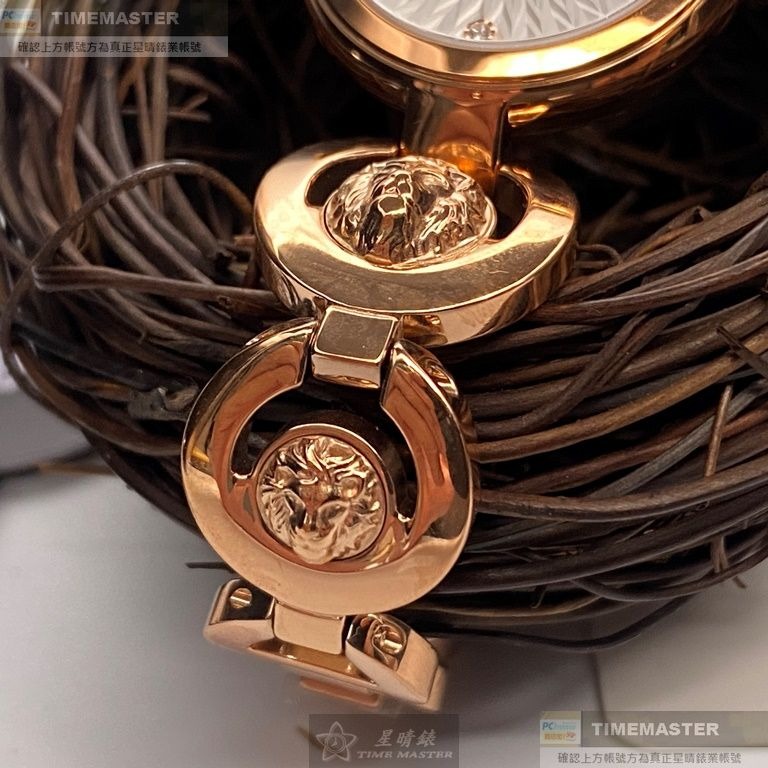 VERSUS VERSACE:手錶,型號:VV00359,女錶28mm玫瑰金錶殼白色錶面精鋼錶帶款-細節圖5
