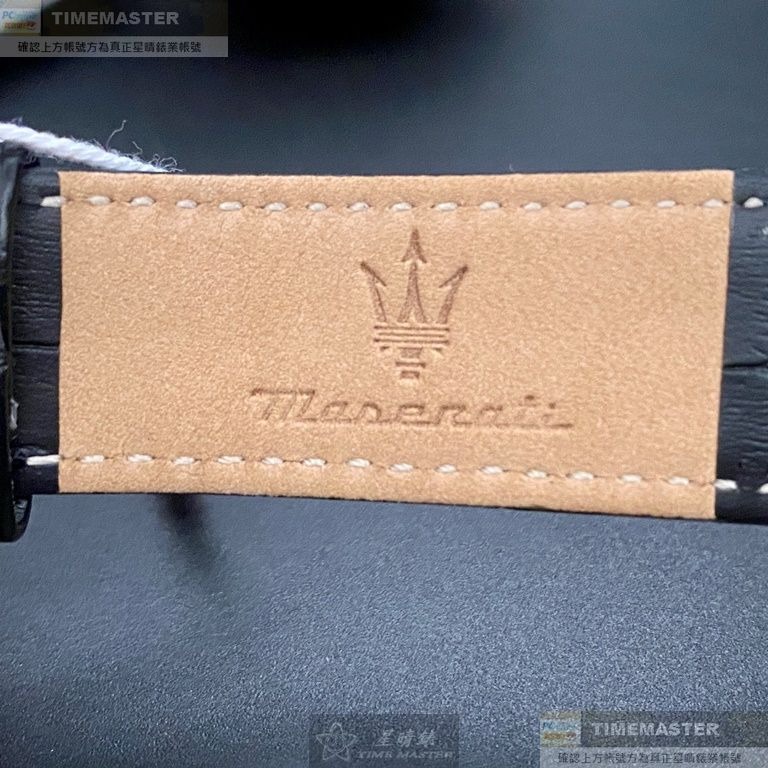 MASERATI:手錶,型號:R8871646001,男錶46mm玫瑰金錶殼黑色錶面真皮皮革錶帶款-細節圖9
