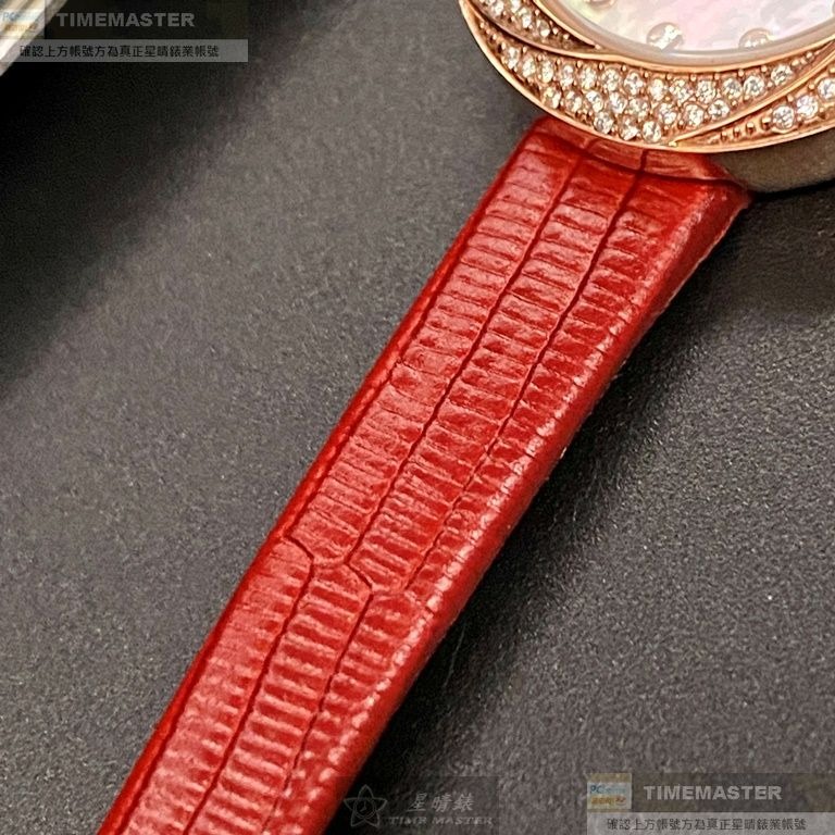 ARMANI:手錶,型號:AR00045,女錶26mm玫瑰金錶殼貝母錶面真皮皮革錶帶款-細節圖8