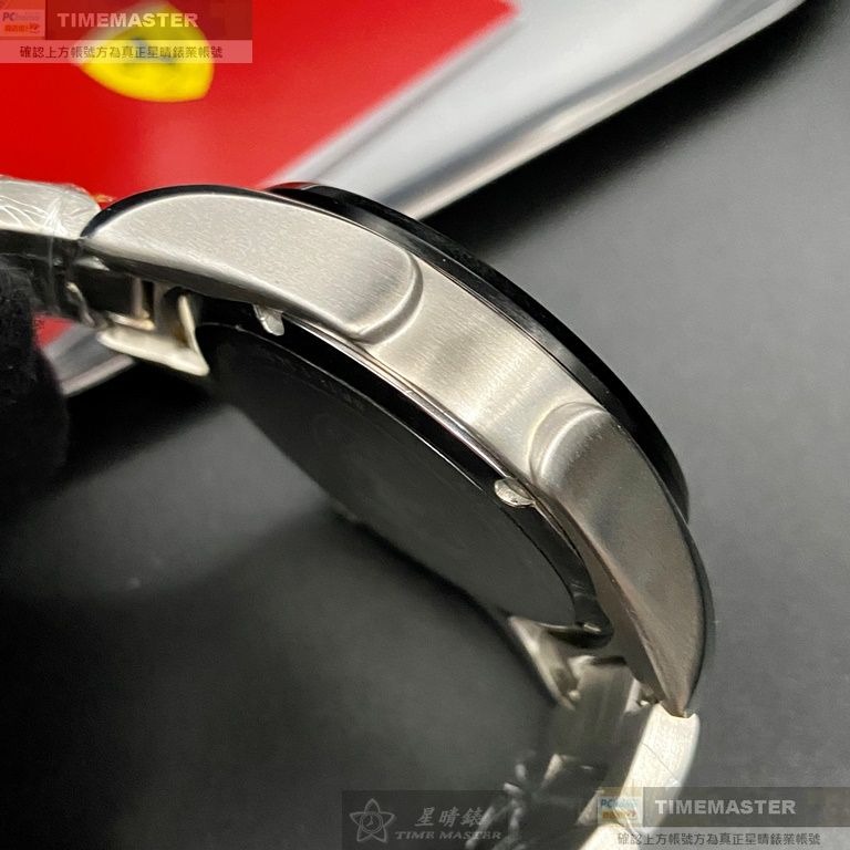 FERRARI:手錶,型號:FE00071,男錶46mm黑錶殼黑色錶面精鋼錶帶款-細節圖8