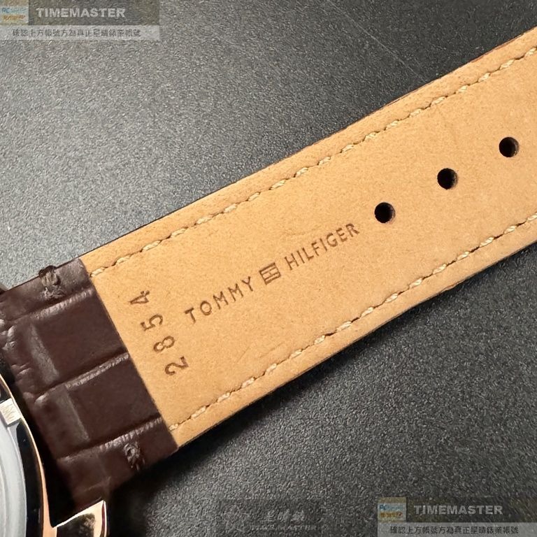 TommyHilfiger:手錶,型號:TH00046,男錶44mm玫瑰金錶殼寶藍色錶面真皮皮革錶帶款-細節圖5