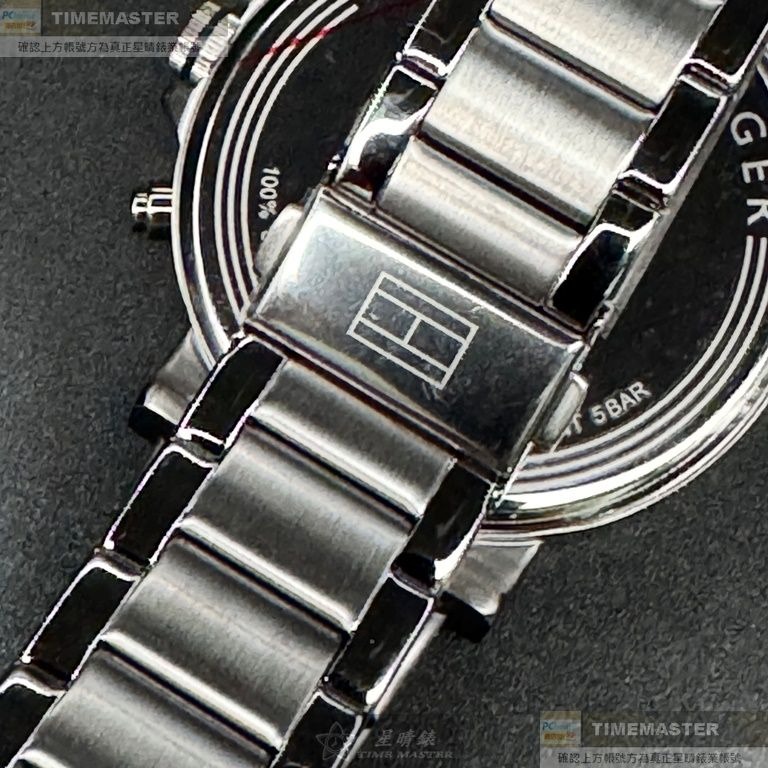 TommyHilfiger:手錶,型號:TH00049,男錶44mm銀錶殼寶藍色錶面精鋼錶帶款-細節圖5