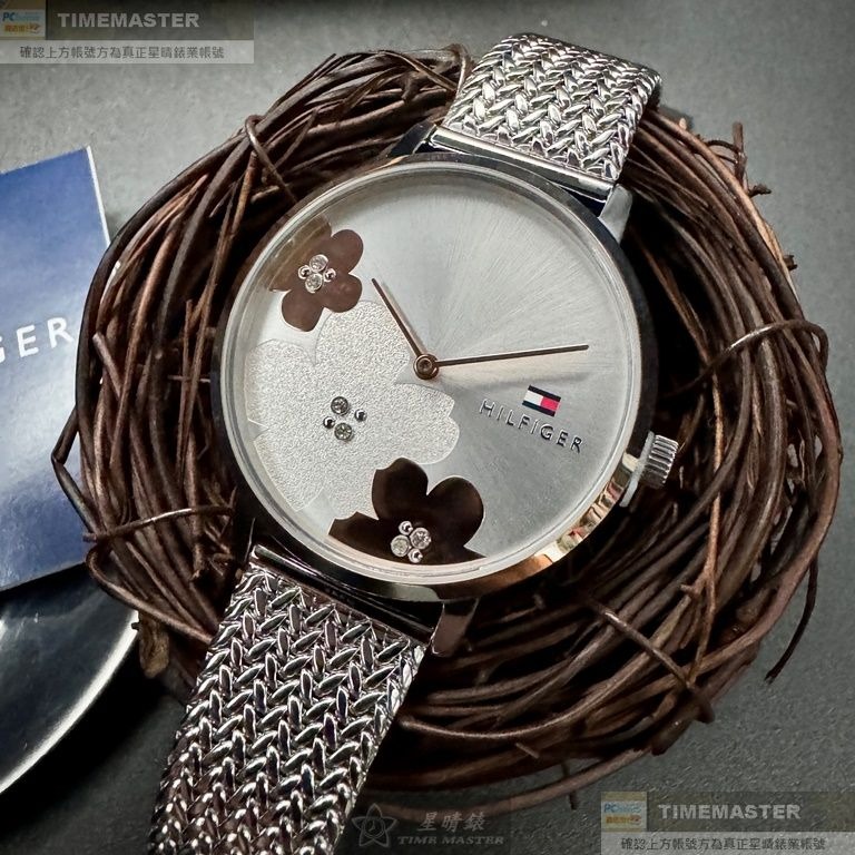 TommyHilfiger:手錶,型號:TH00056,女錶36mm玫瑰金錶殼銀白錶面米蘭錶帶款-細節圖2