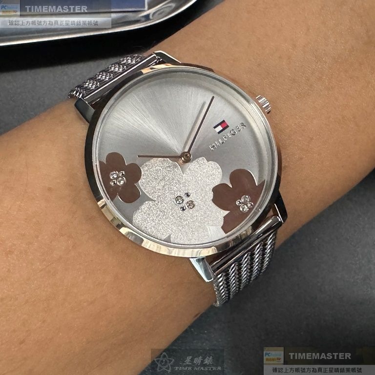 TommyHilfiger:手錶,型號:TH00056,女錶36mm玫瑰金錶殼銀白錶面米蘭錶帶款-細節圖9