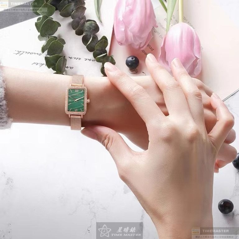 CAMPO MARZIO手錶,編號CMW0001,20mm, 26mm玫瑰金錶殼,綠錶帶款-細節圖4