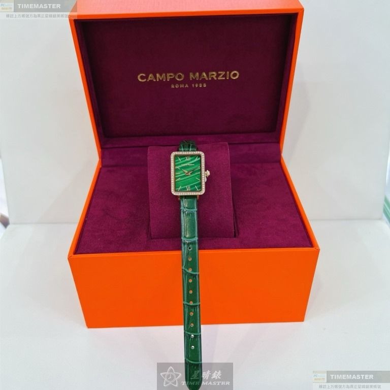 CAMPO MARZIO手錶,編號CMW0001,20mm, 26mm玫瑰金錶殼,綠錶帶款-細節圖5