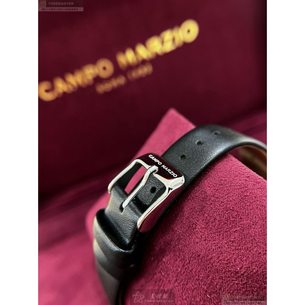 CampoMarzio手錶,編號CMW0013,26mm銀錶殼,深黑色錶帶款-細節圖4