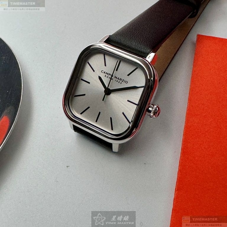CampoMarzio手錶,編號CMW0013,26mm銀錶殼,深黑色錶帶款-細節圖9